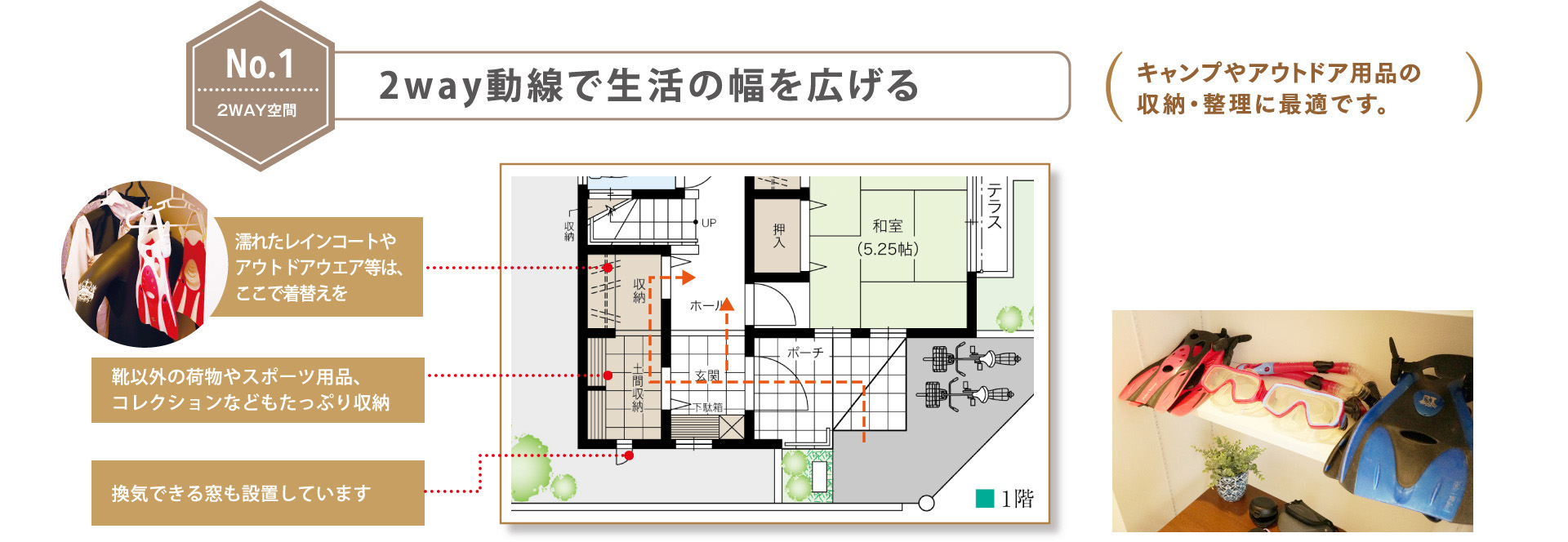 NO.1 2WAY空間