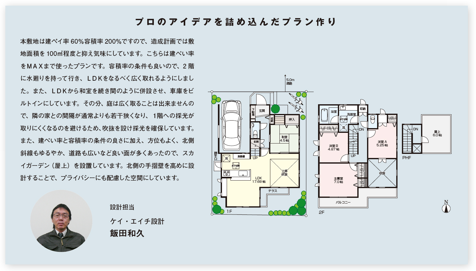 プロのアイデアを詰め込んだプラン作り