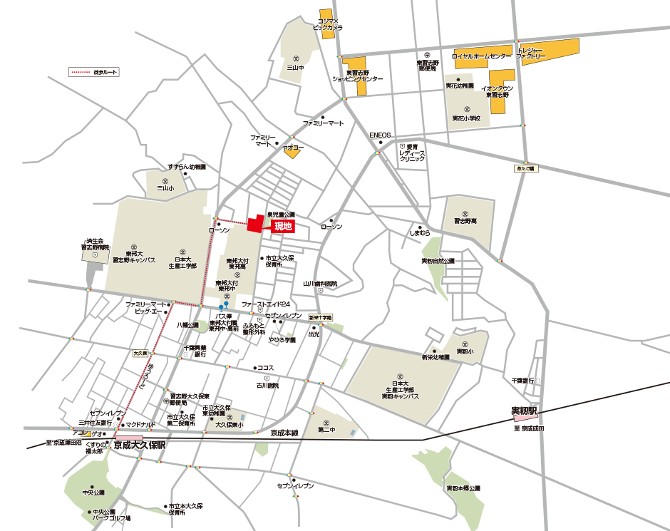 現地案内図