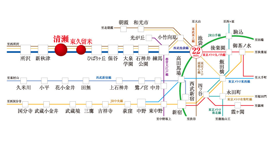 アクセス 清瀬 第56期 兼六パークタウン 東久留米市 東京都の