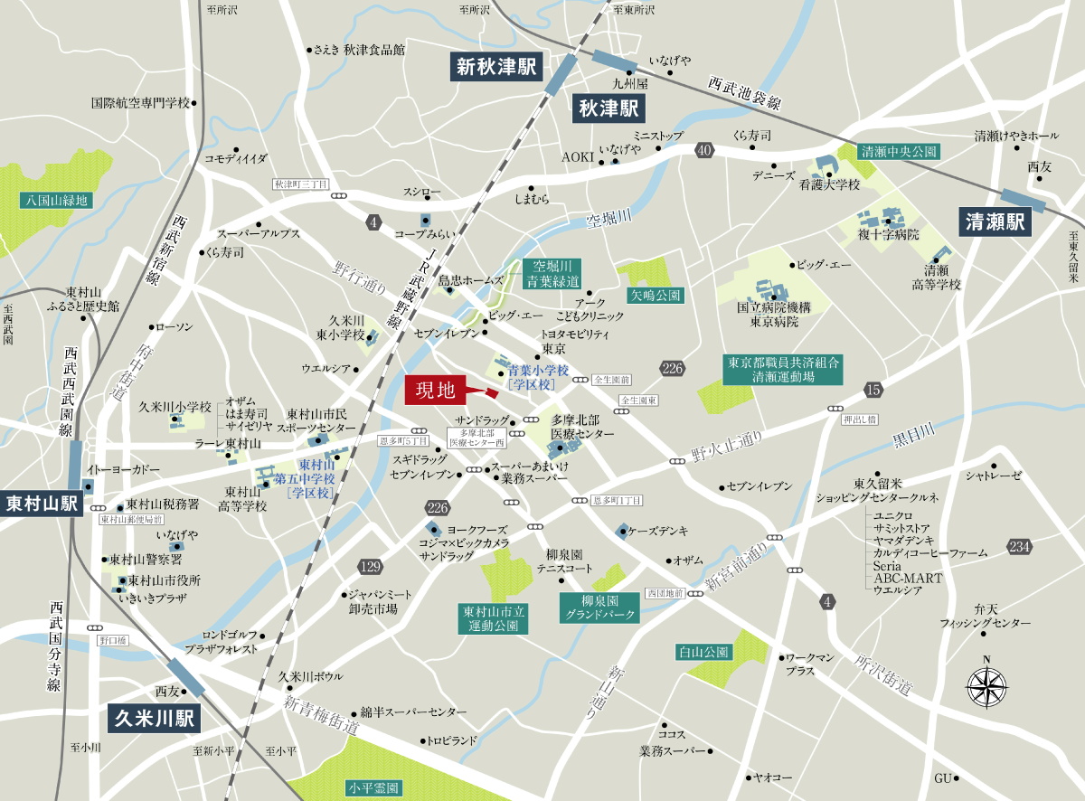 環境・地図|(兼六パークタウン)||東京都の新築一戸建て 環境・地図|(兼六パークタウン)||東京都の新築一戸建て