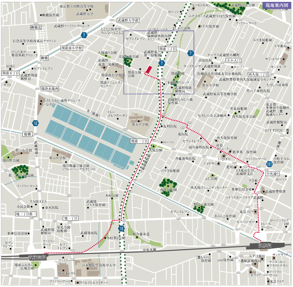 現地案内図