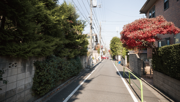 付近の街並み