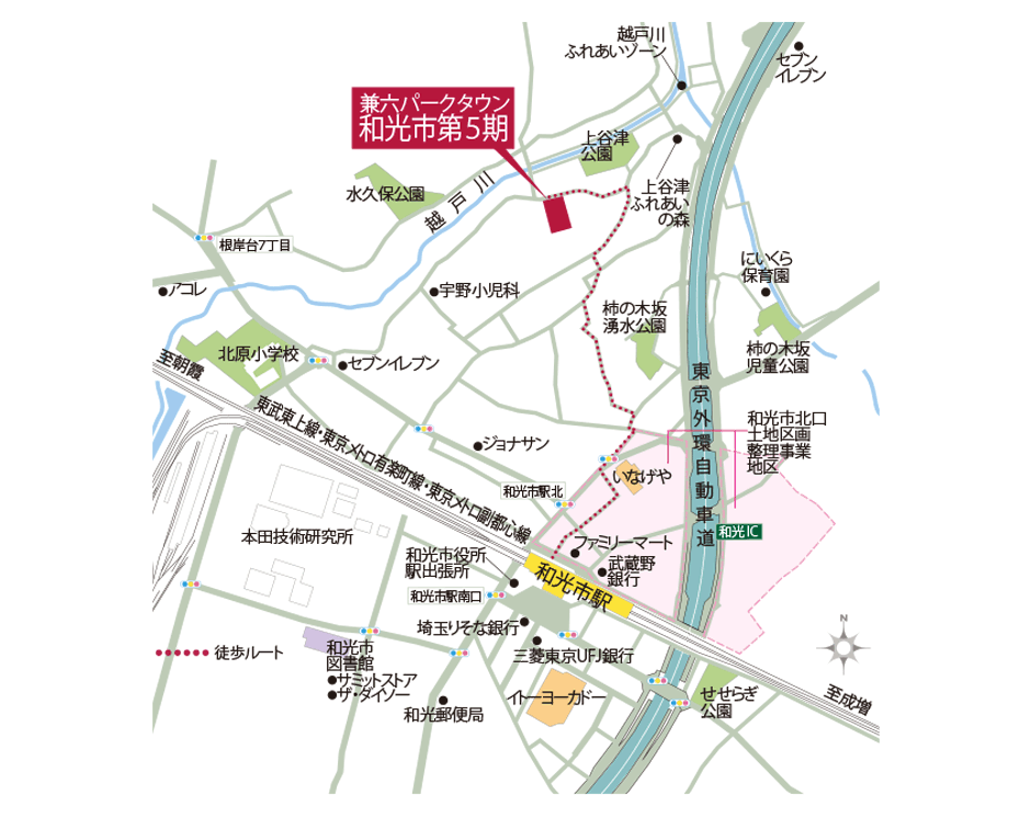 現地案内図